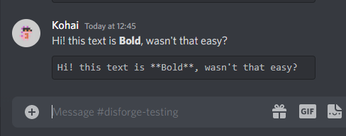How to bold in Discord?