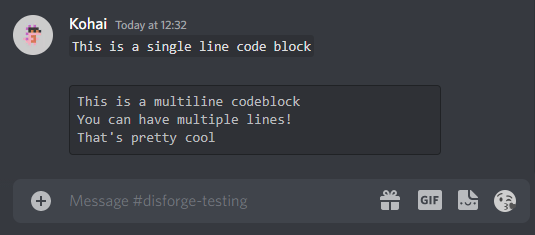 Discord Codeblocks